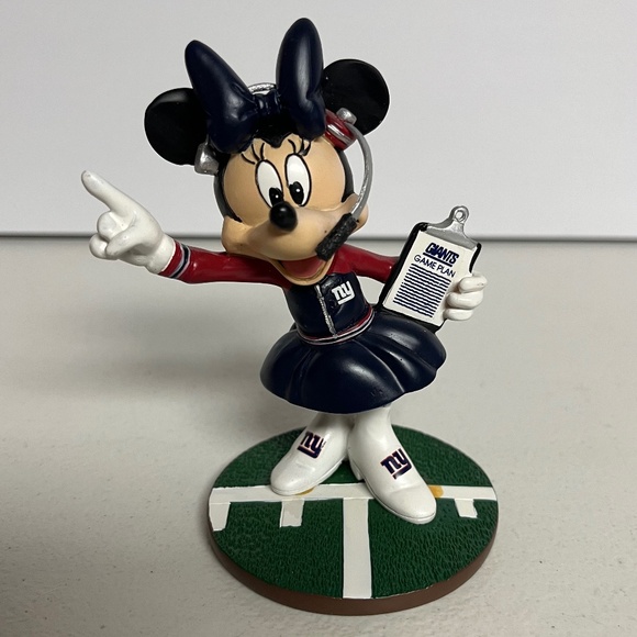 Hamilton Collection New York Giants Minnie Mouse Figure Collectible Rare New NY - Picture 1 of 11